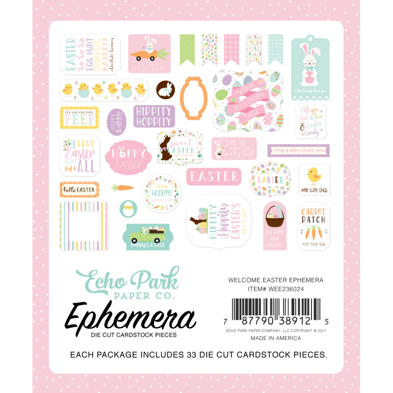 Echo Park Welcome Easter Ephemera (WEE236024)